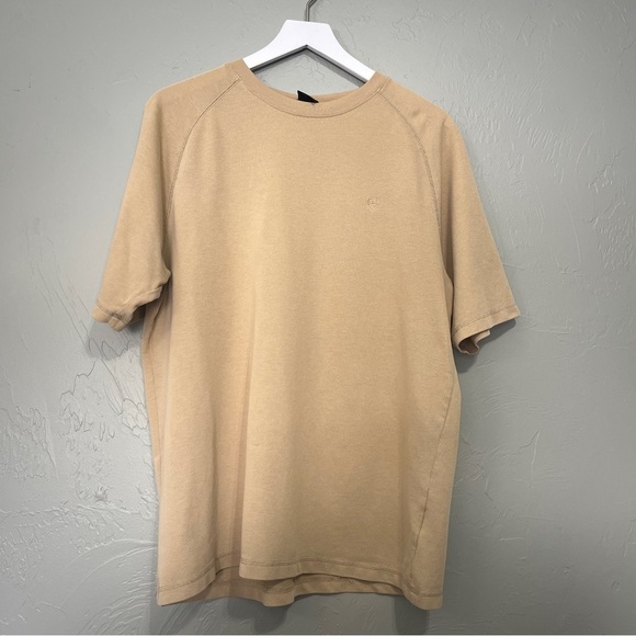 Ariat men’s short sleeve shirt size large wheat tan colored waffle texture - Picture 5 of 7